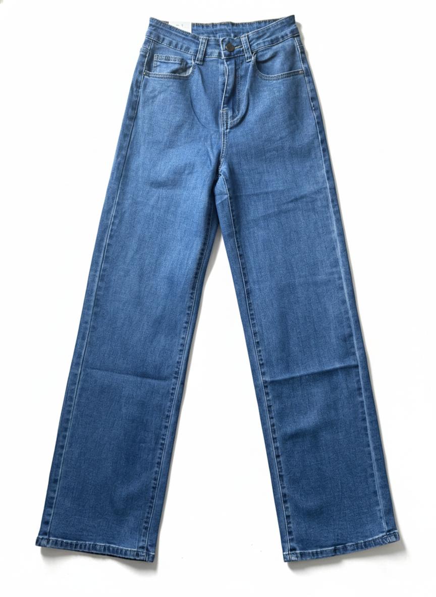 vaquero azul talle alto pantalon vaquero azul