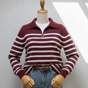 jersey polo estampado de rayas