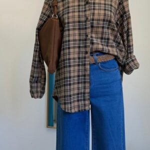 Camisa estampada de cuadros