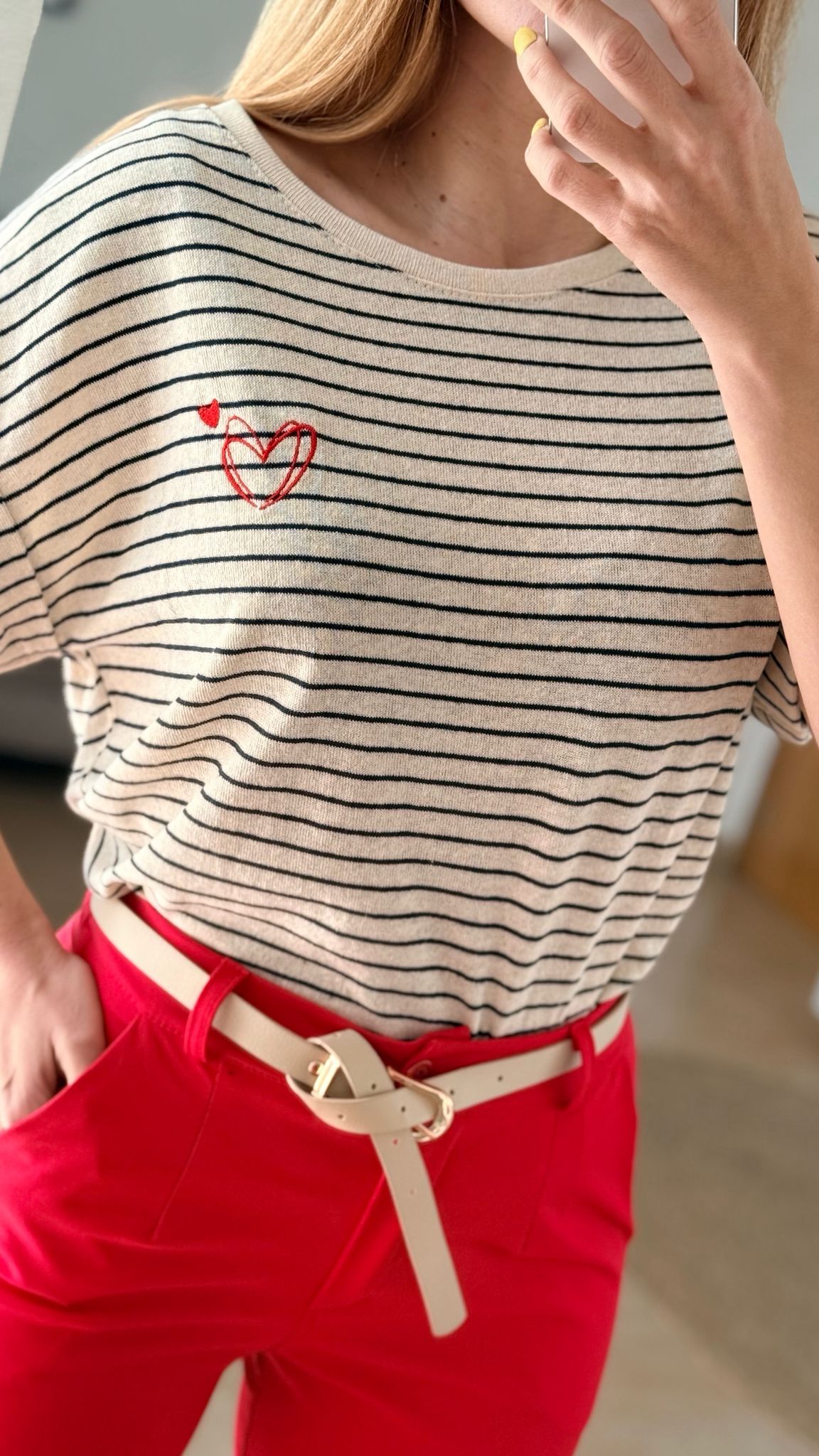 camiseta rayas corwazon rojo camiseta rayas corwazon rojo