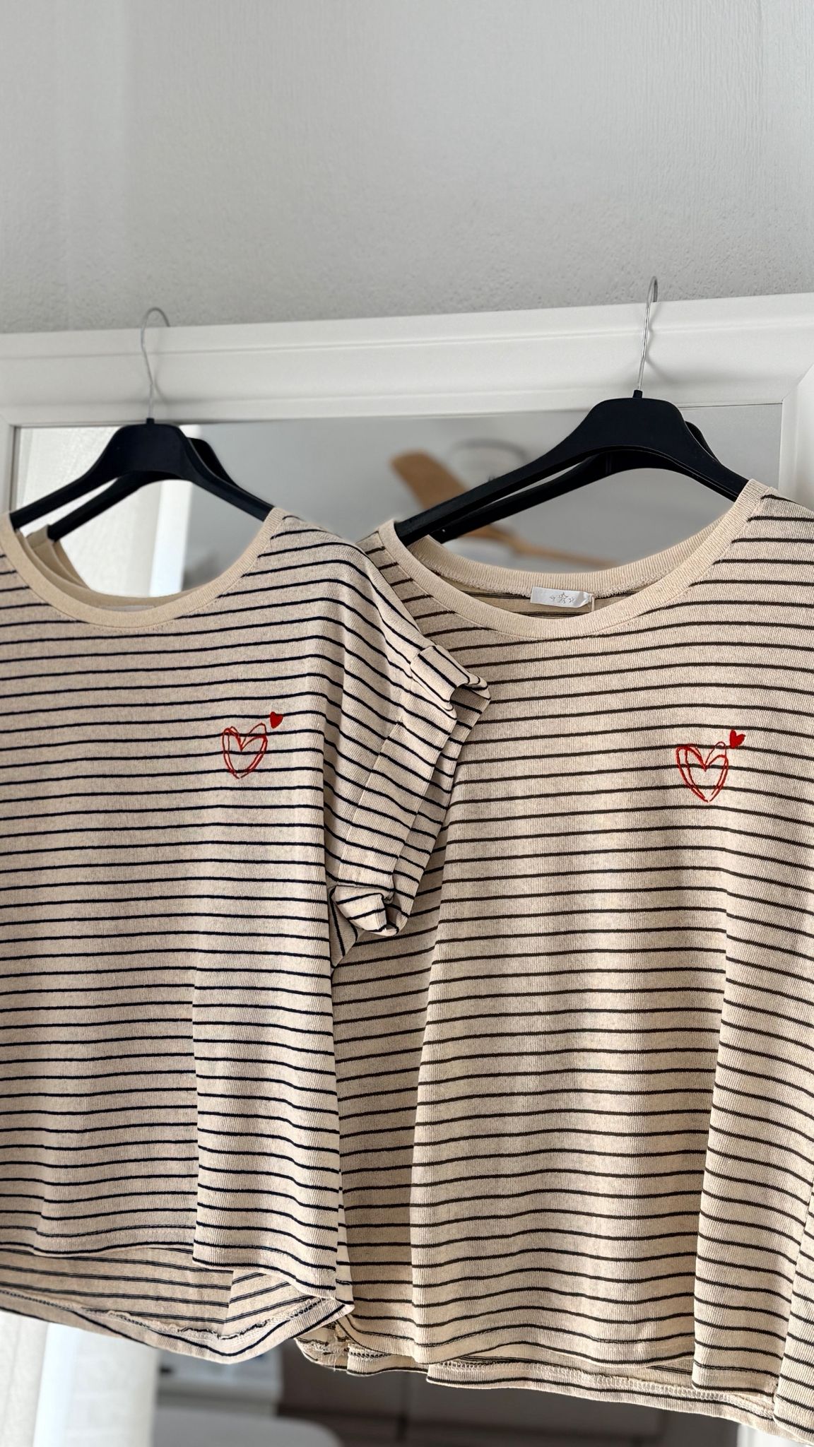 camiseta rayas marinera corazón bordado camiseta rayas marinera corazón bordado