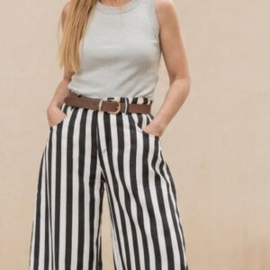 pantalón balloon rayas marineras – estilo y comodidad