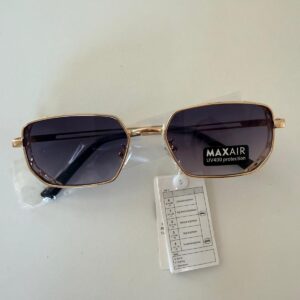 Home gafas de sol cuadradas geométricas montura metálica