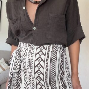 Home falda pantalón pareo estampado Étnico
