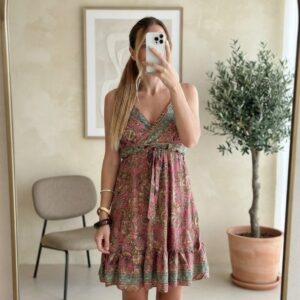 vestido largo paisley espalda descubierta