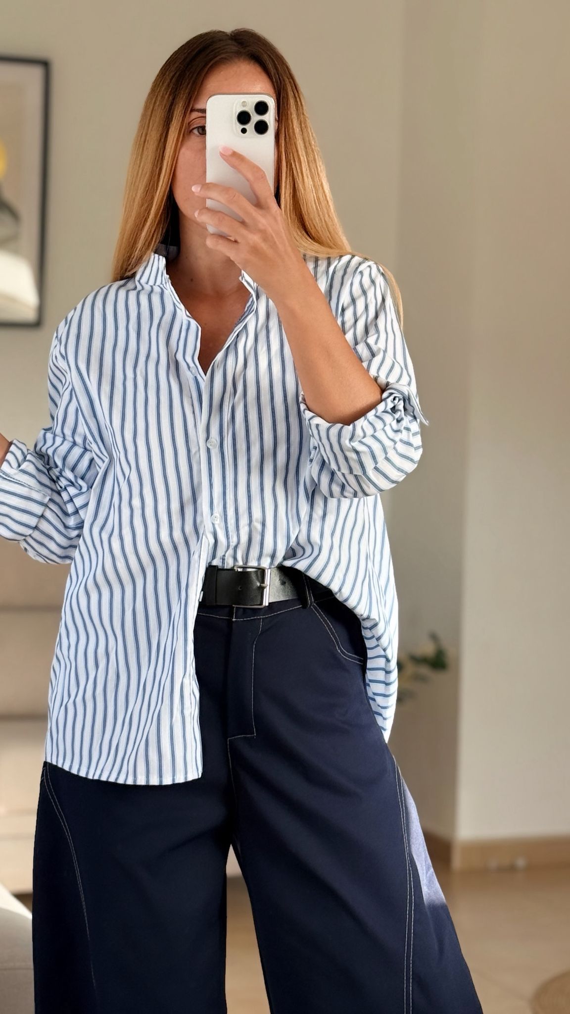 camisa oversize rayas azules camisa oversize rayas azules