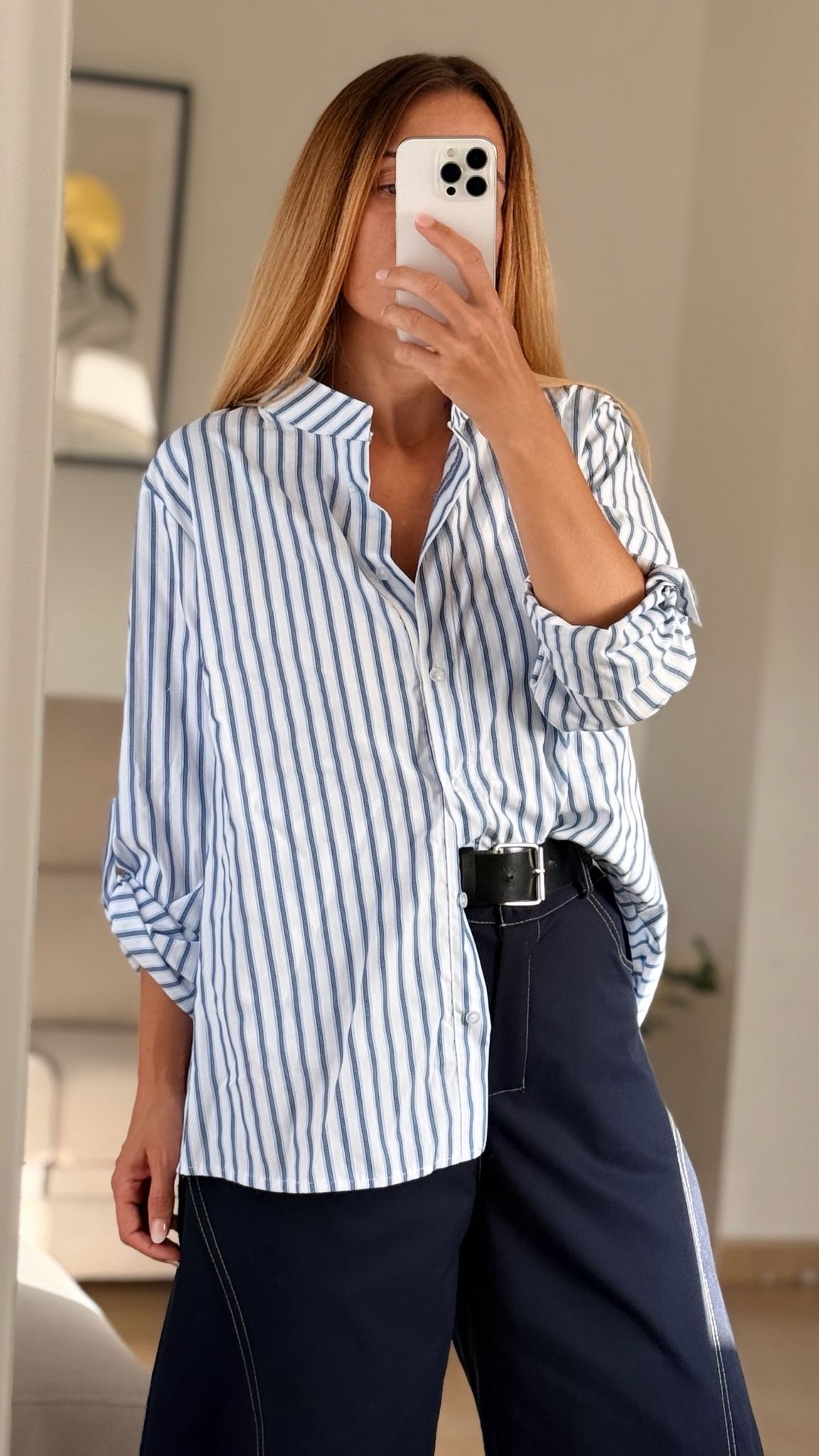 camisa oversize rayas azules camisa oversize rayas azules